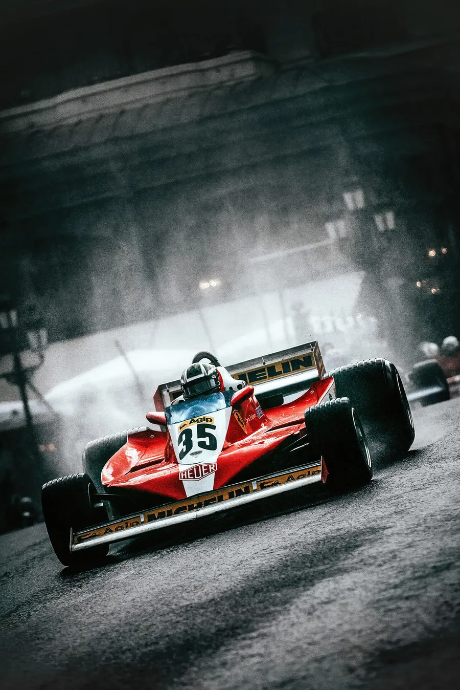 Ferrari 312 T3 de Formule 1 exposée lors d'un événement historique